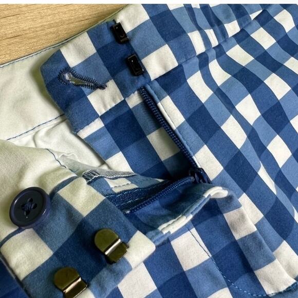Boden Richmond Checkered High Rise cotton Shorts size 6 - Picture 3 of 6